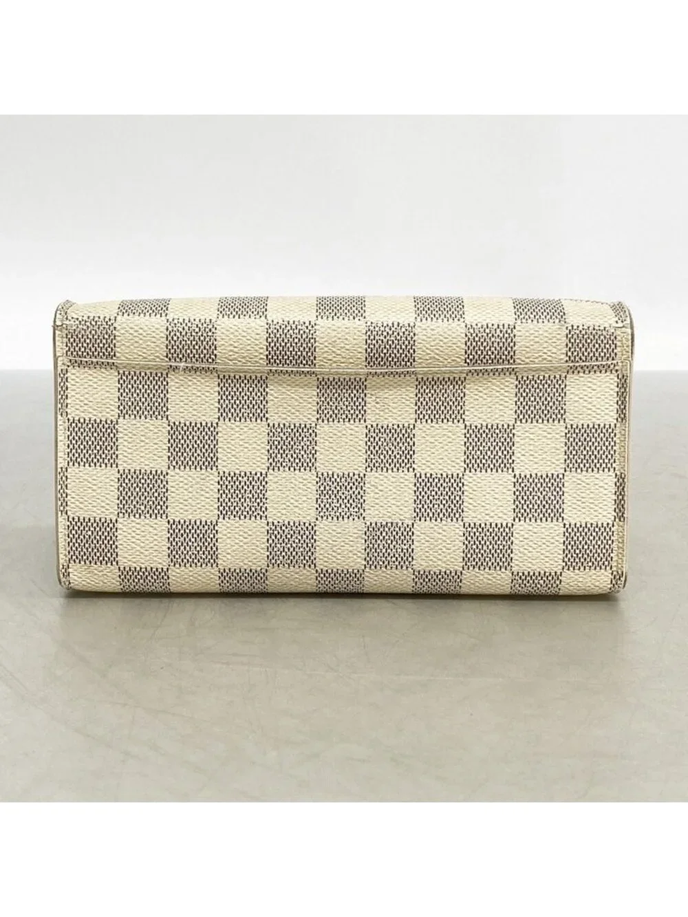 Louis Vuitton Wallet Damier Azur Portefeuille Sarah White